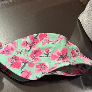 Arizona Jean Company Pink and Green Floral Hat